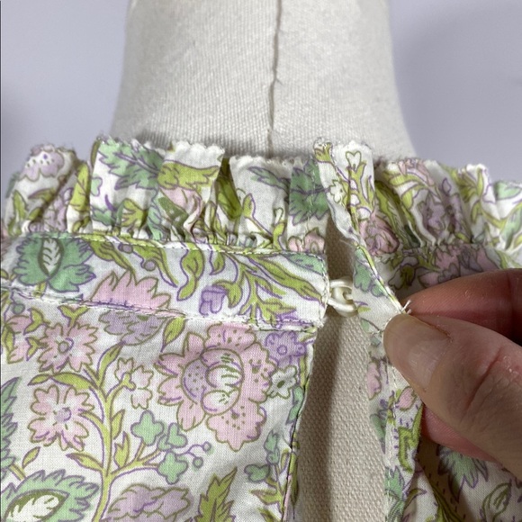 House of Harlow Floral Josepha Pastel Ruffle Blouse size medium - Picture 6 of 11
